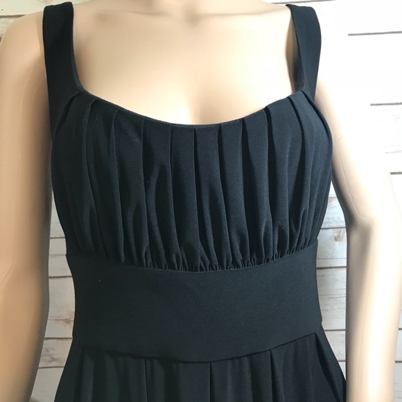black empire waist cocktail dress