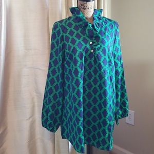 [MUD PIE] Ruffled Neck Tunic