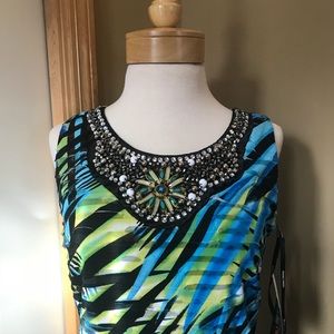 Frank Lyman Black Beaded sleeveless Top 248021 main image 0
