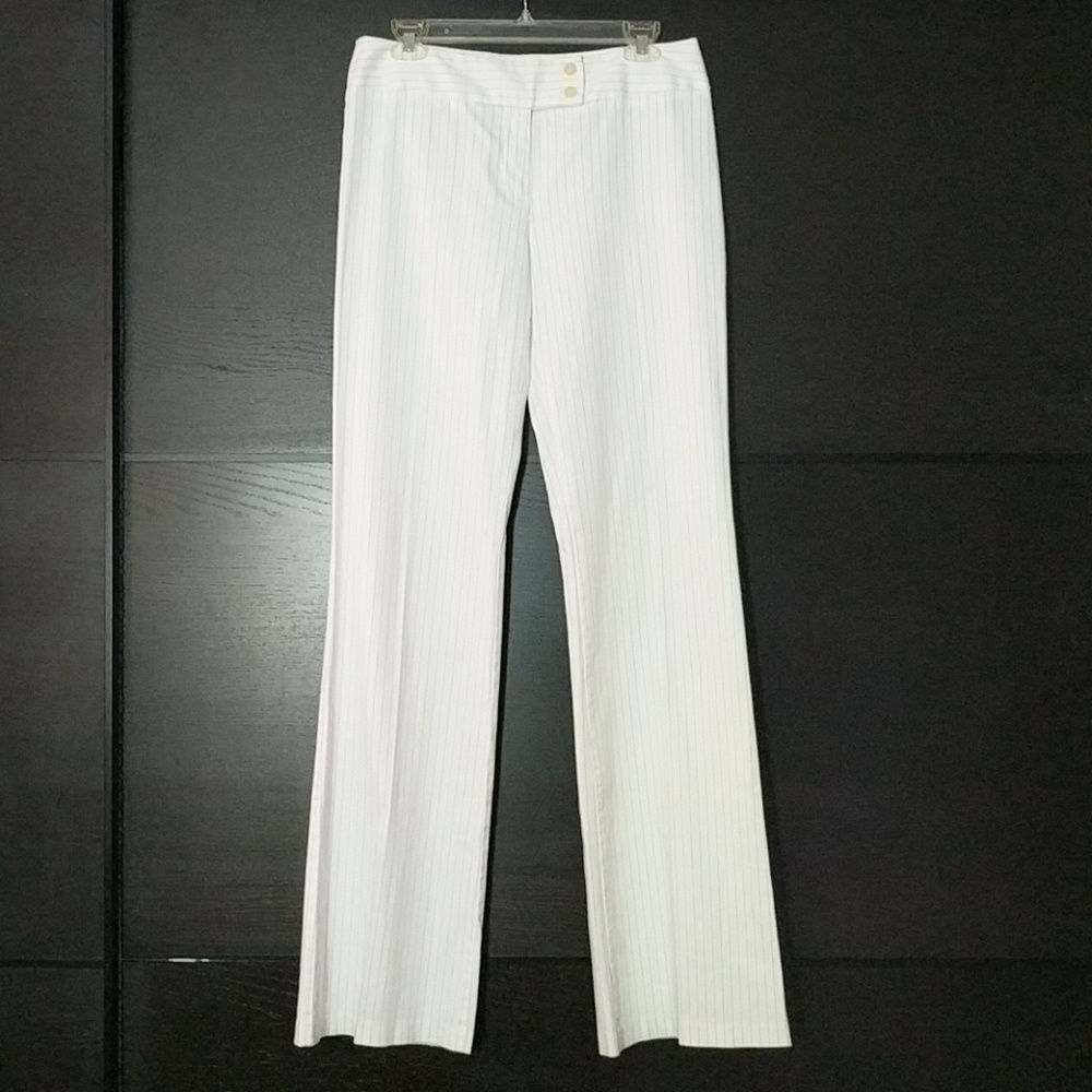Pinstripe stretch pants