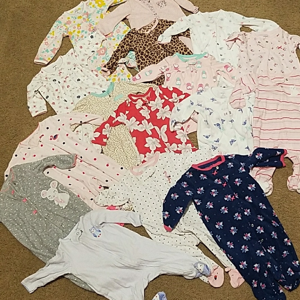 Baby girl 6 month jammer bundle. 16 pieces