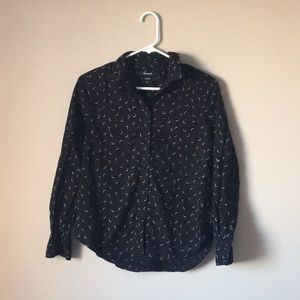 Madewell shrunken ex-bf shirt in crescent moon