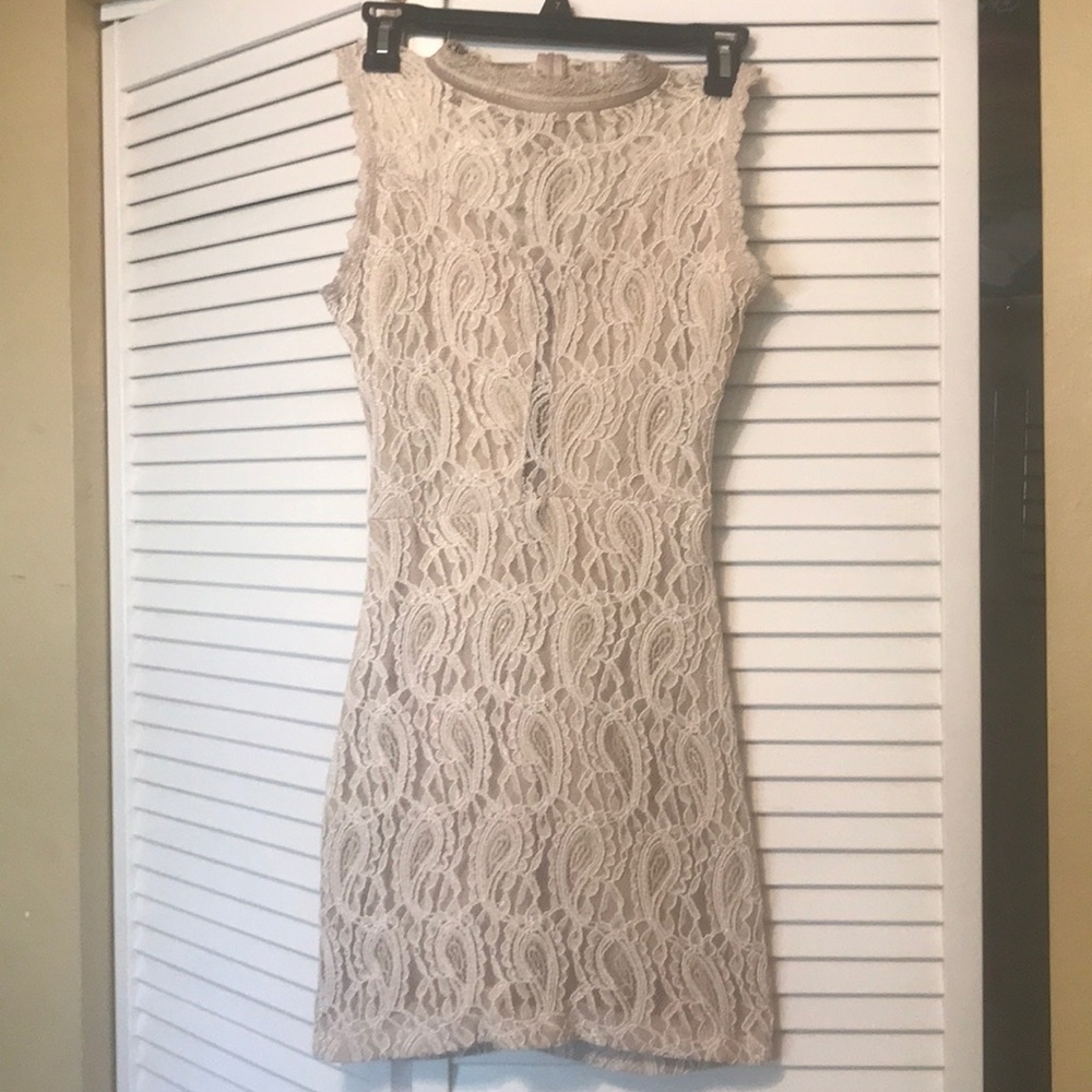 Super sexy short crochet type dress