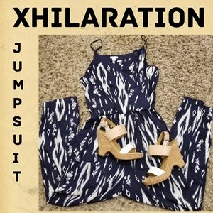 NWOT- Navy/White Jumpsuit