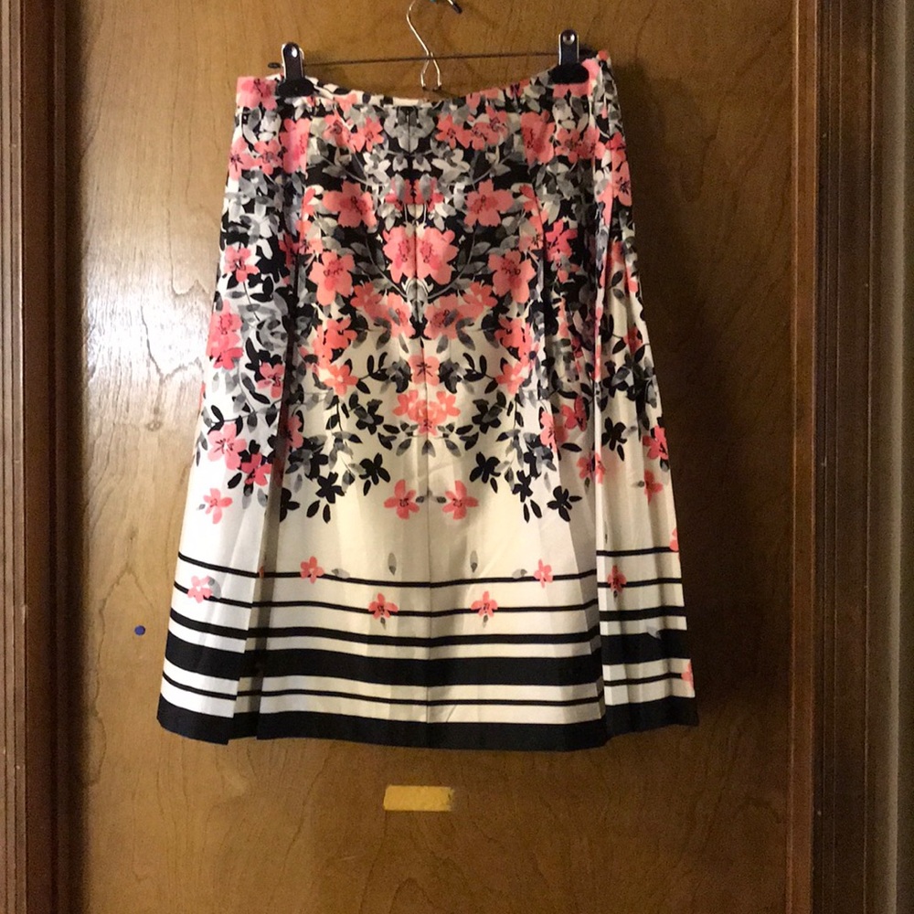 Floral Tea Length Skirt