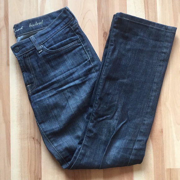 7 for all mankind bootcut.  Dark indigo. - Picture 2 of 7