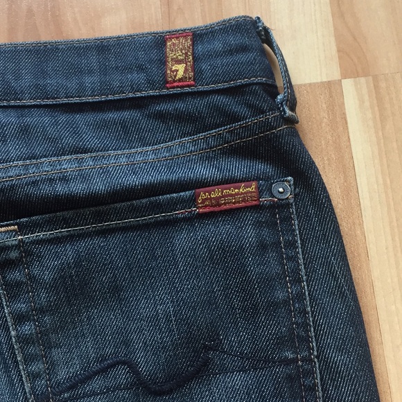 7 for all mankind bootcut.  Dark indigo. - Picture 4 of 7