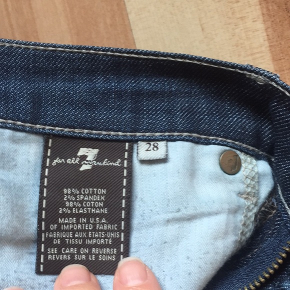 7 for all mankind bootcut.  Dark indigo. - Picture 5 of 7