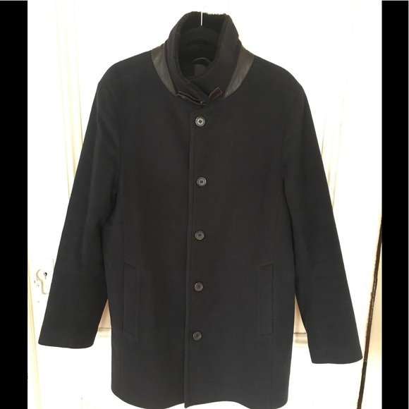 Gimos Wool-Cashmere Rabbit-Lined Coat - Picture 2 of 6