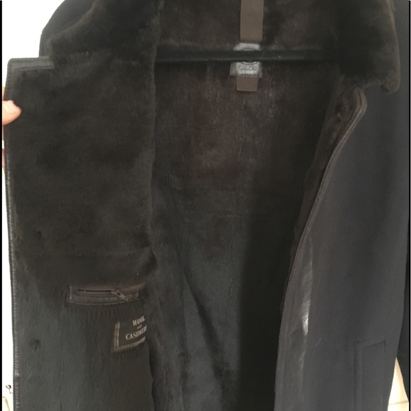 Gimos Wool-Cashmere Rabbit-Lined Coat - Picture 5 of 6