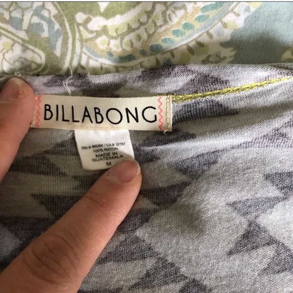 Billabong Kimono style top BLACK AND OLIVE size M. - Picture 4 of 4