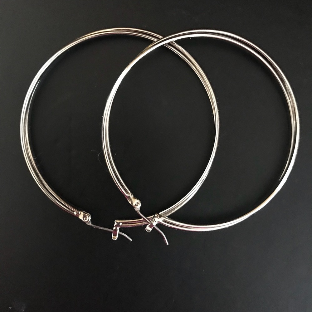 Silver Hoop Earrings