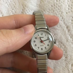 NEVER WORN Vintage Timex Silver Watch!!