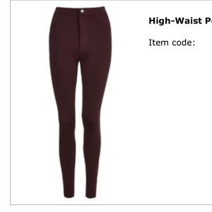 Topshop high waist ponte tregging size: US2