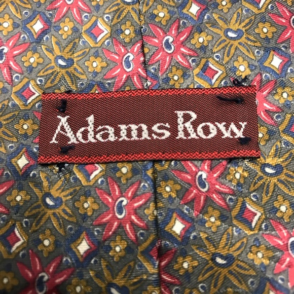 NECK TIE 4'' WIDE BY ADAM ROW GREAT COLORS Tie - Picture 4 of 6