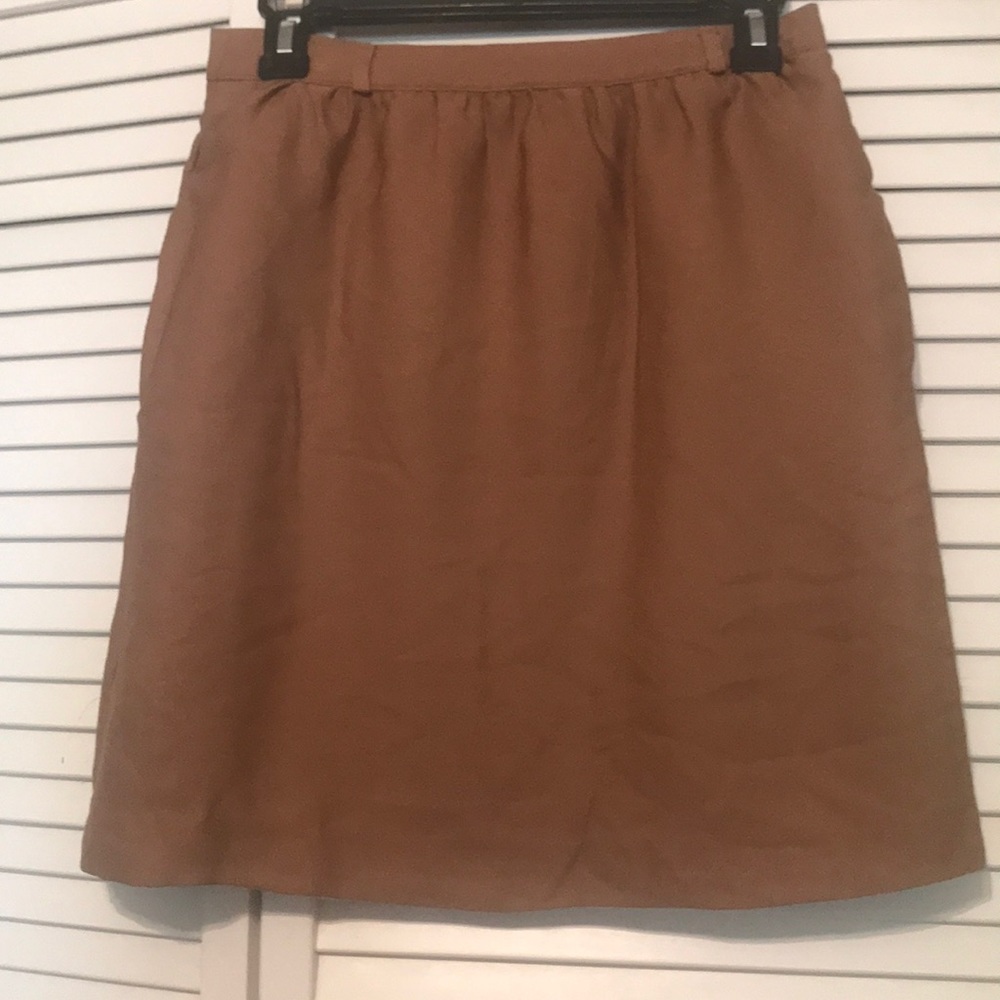 Cute Brown Midi Skirt (to the knees)