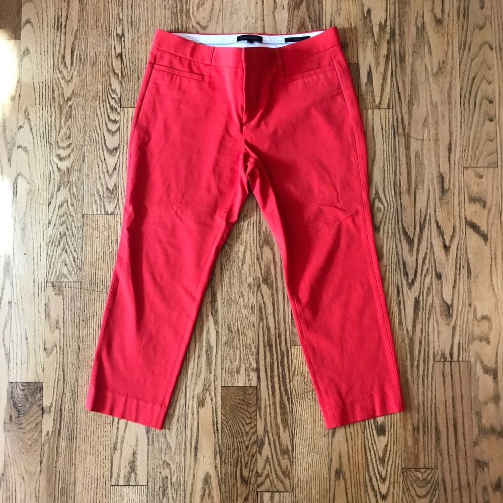 Banana Republic red Sloan fit pants 12S