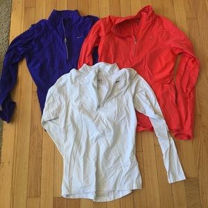 Nike DriFit 1/4 zip Pullovers