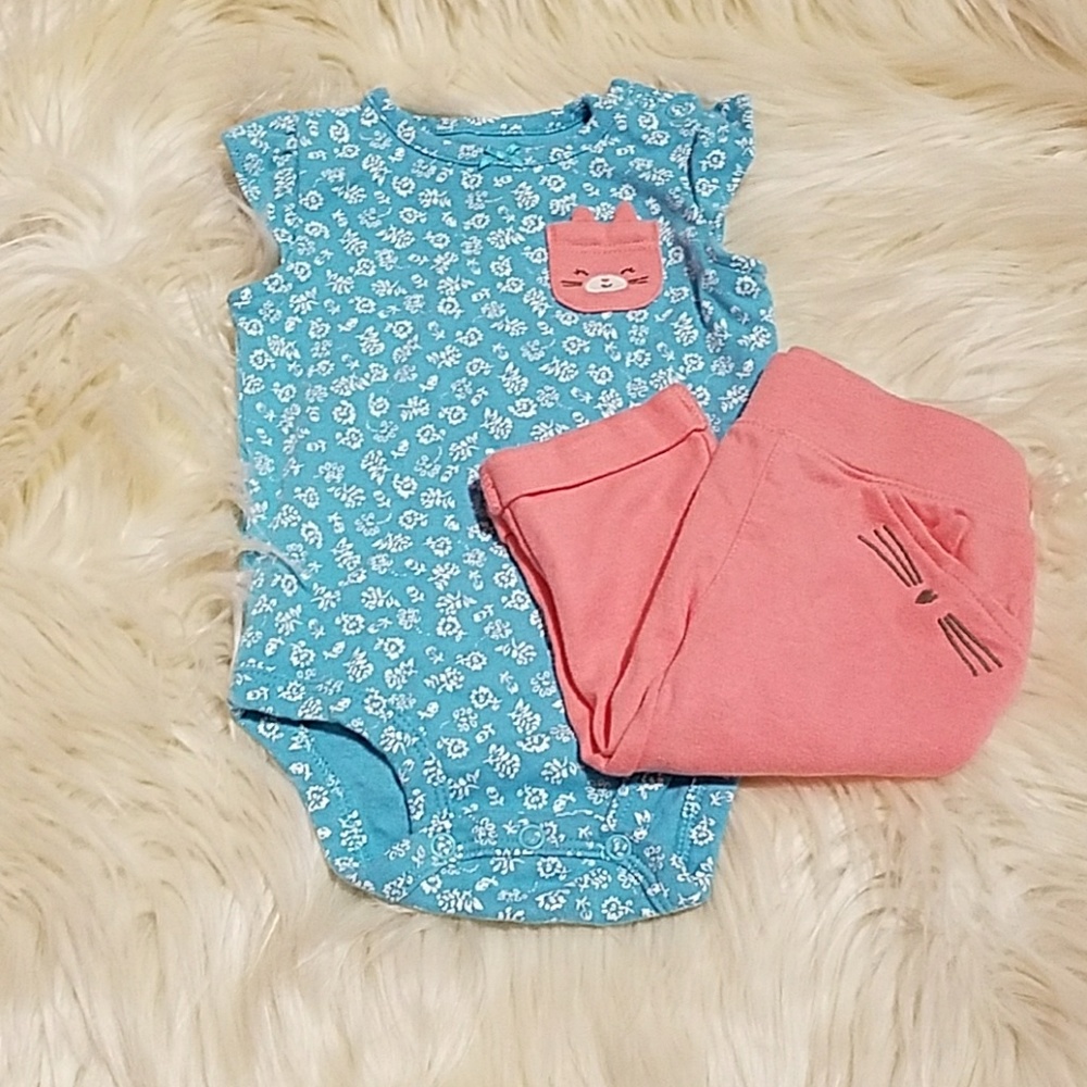 Baby Girl Carter's 6 Month Outfit