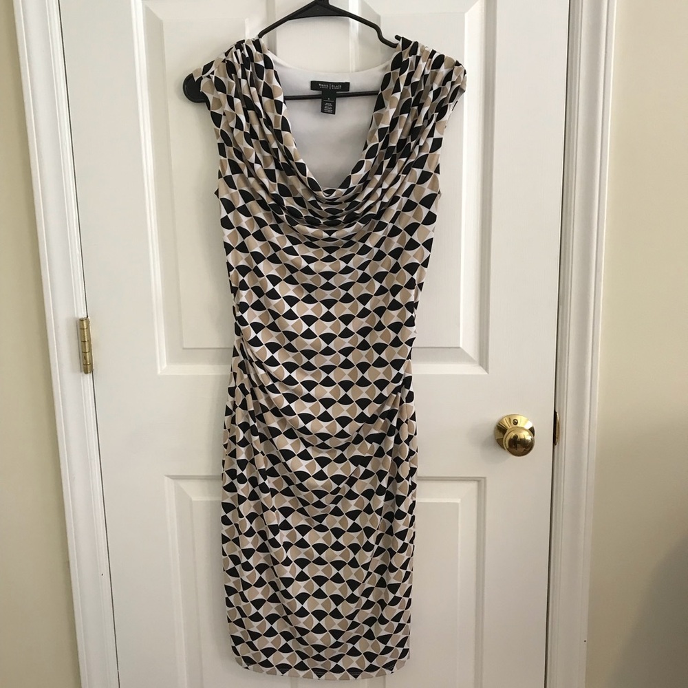 WHBM Black and Tan dress