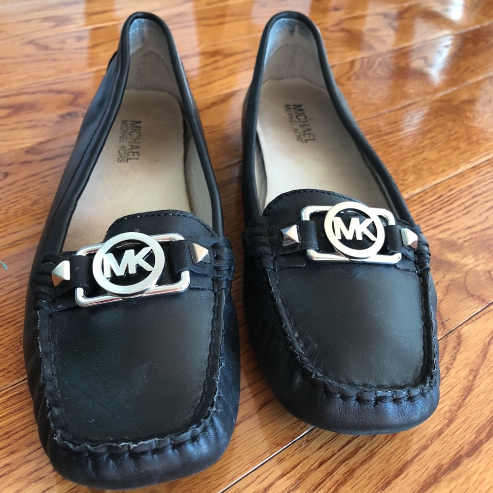 MK Black loafers