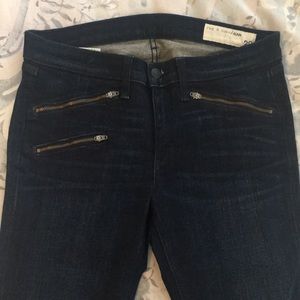 Rag & Bone Moto Style Skinny Jeans NWOT Sz 29