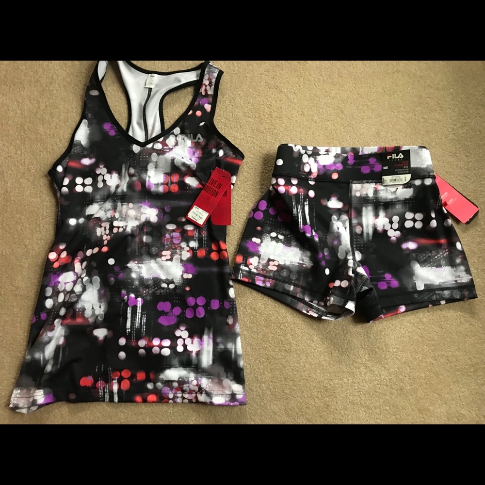 Fila tank and shorts