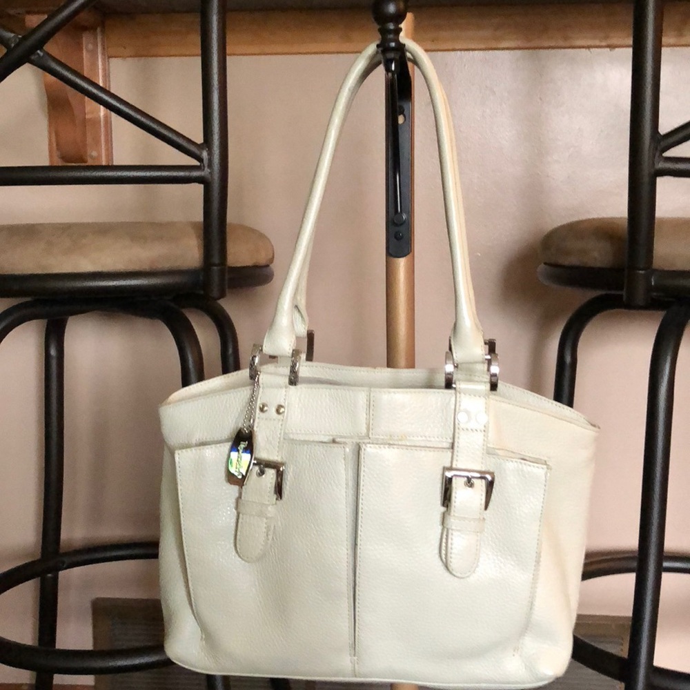 Tignanello Off White Purse very clean. Leather