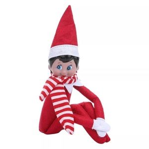 New Red Girl Elf With Scarf