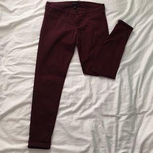 Flying Monkey Burgundy Skinny Jeans
