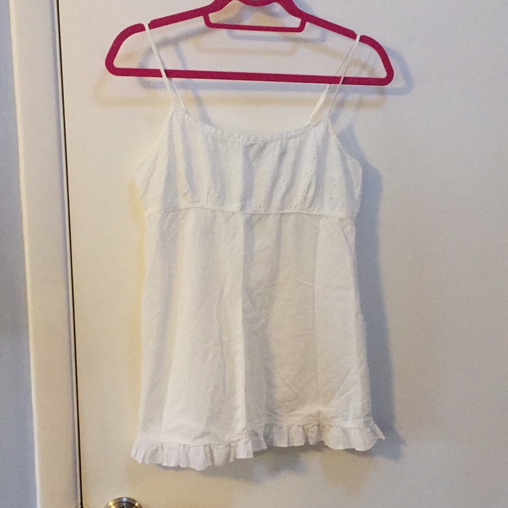 White lacy tank top!