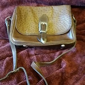 Leather Western Style Purse with Silver Buckle