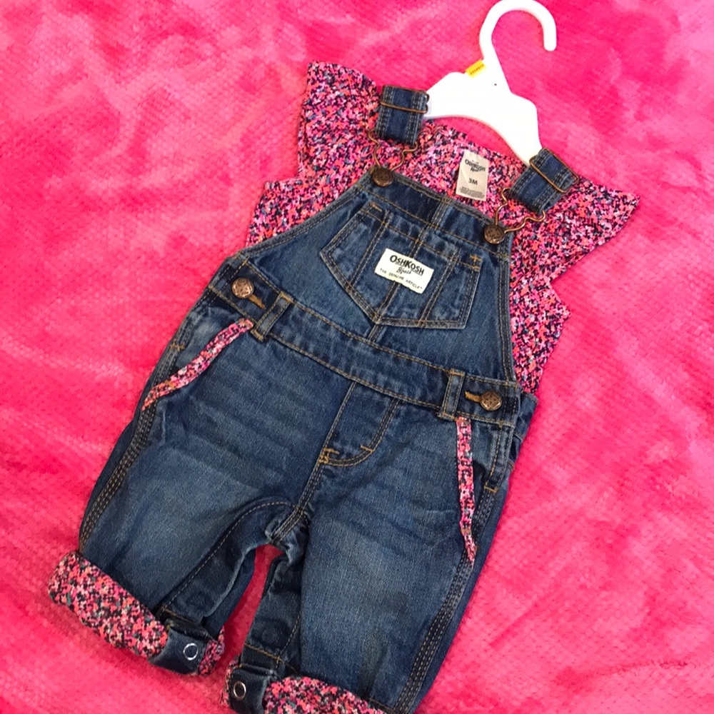 Pink Overall set