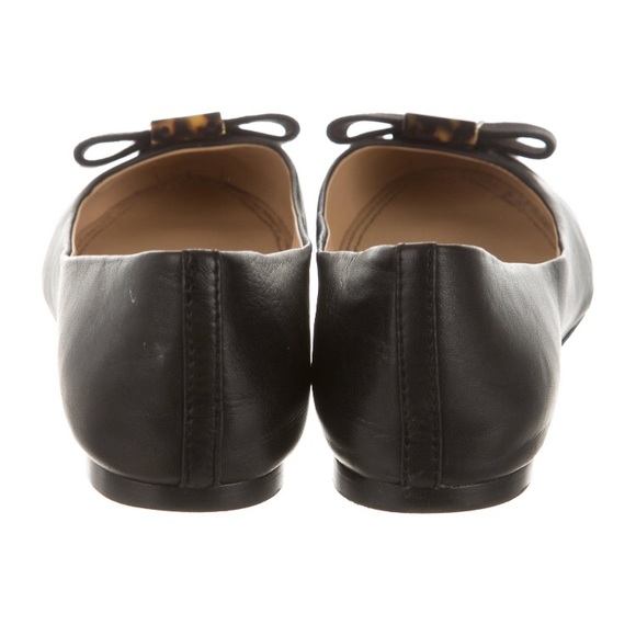 Soft black leather Tory Burch flats