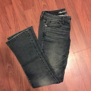 Gray American Eagle Skinny Kick Jeans | Size 8