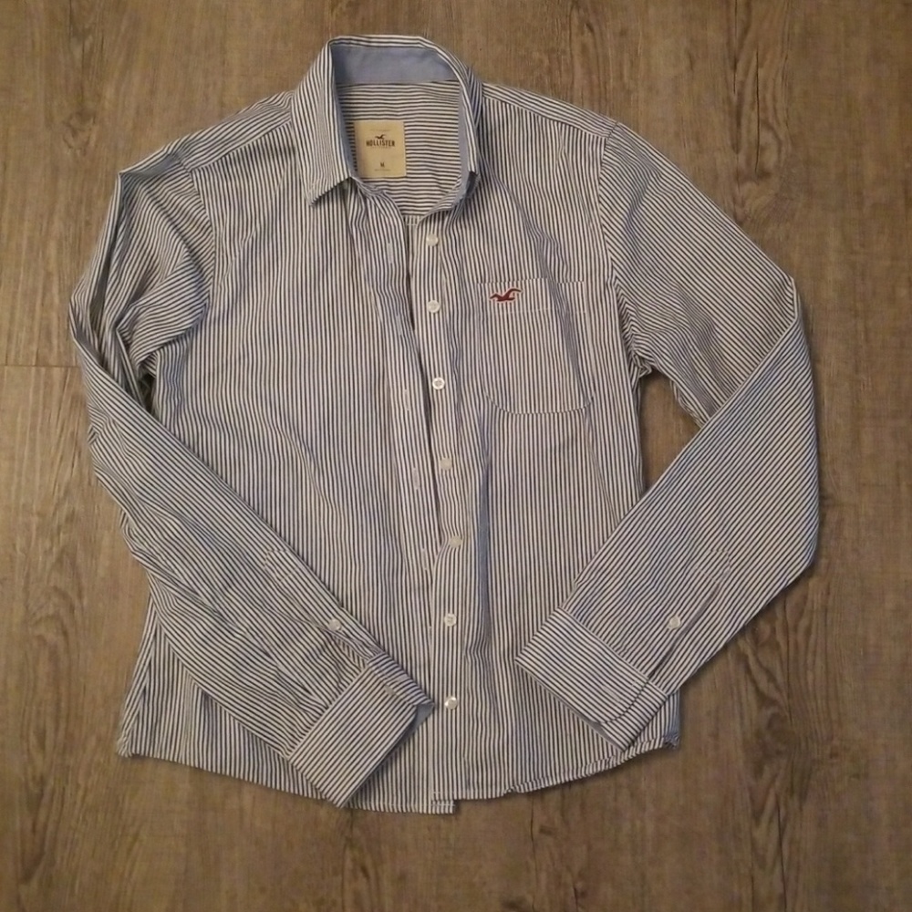 Women's Hollister striped button down top