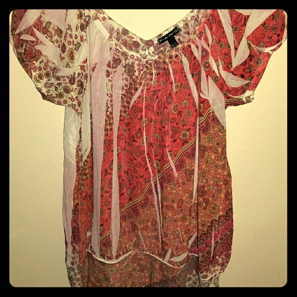 Pink & White Causual Dress Shirt