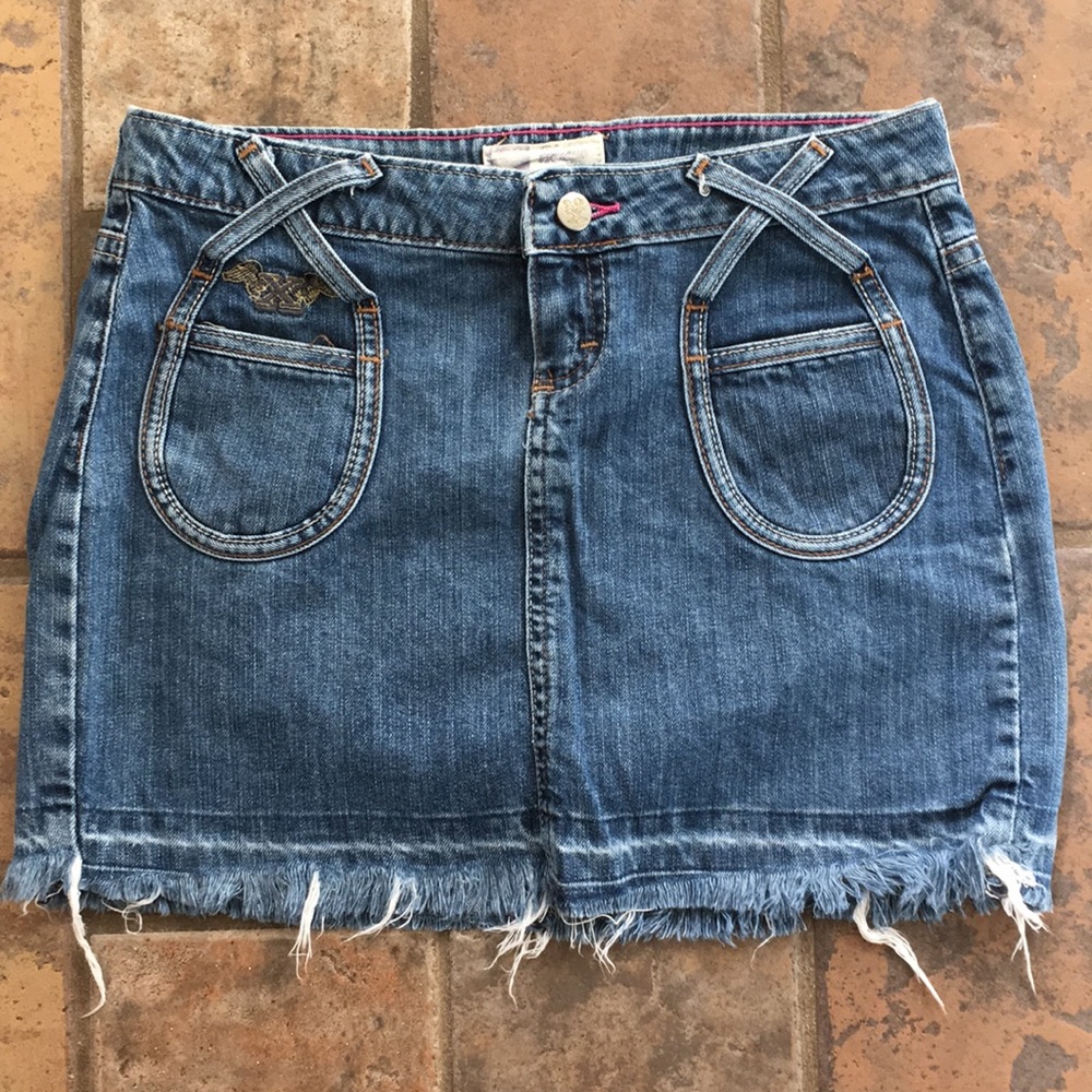 Wrangler 20X Houston unhemmed mini skirt