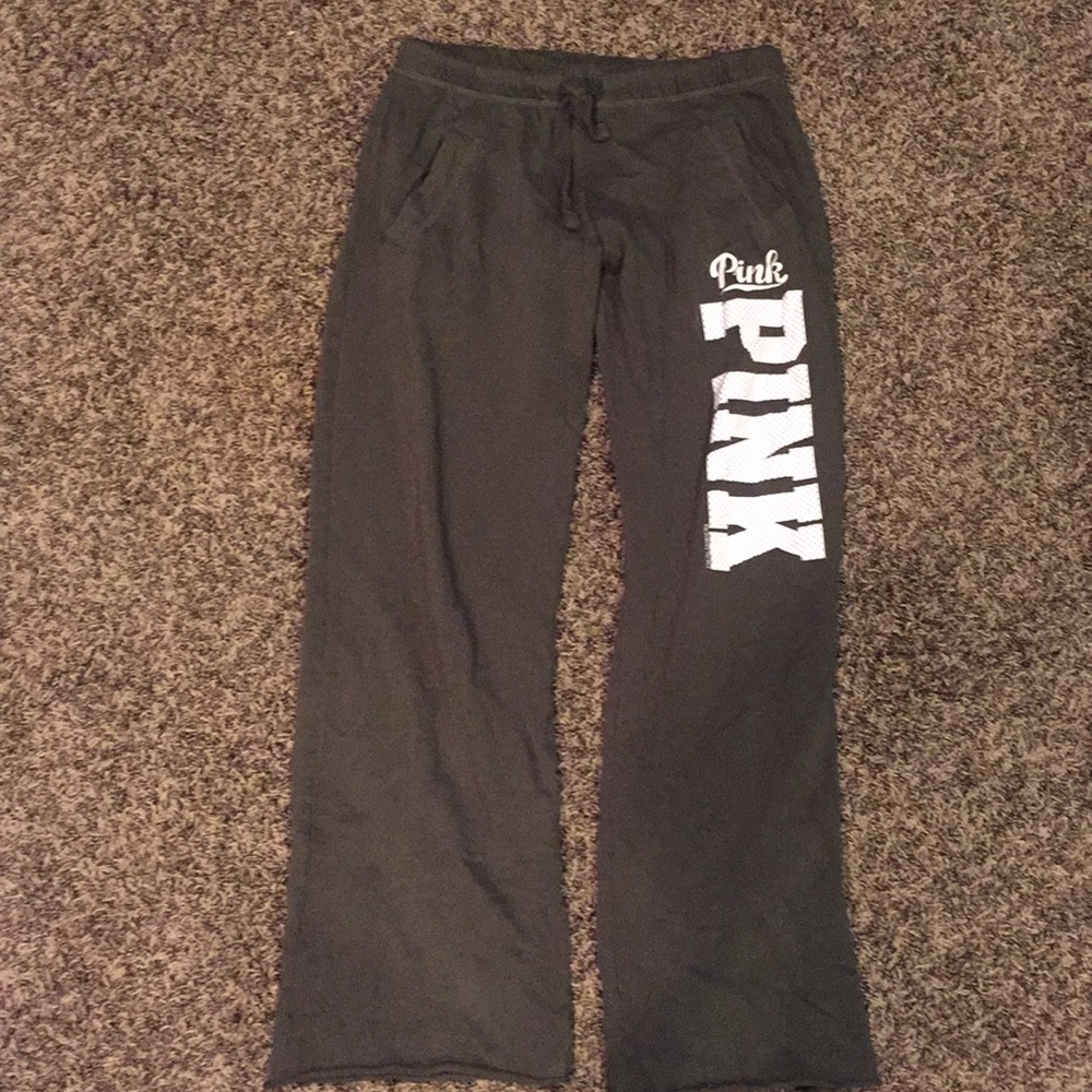 Pink green boyfriend sweatpants