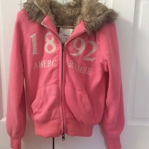 Abercrombie and Fitch fur lined hoodie