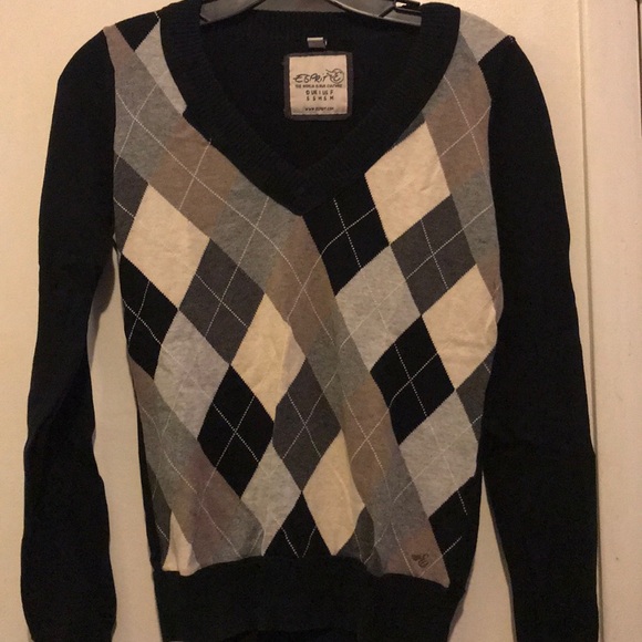 Esprit Argyle Sweater - Picture 1 of 4