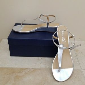 Beautiful Silver Strappy Thongs