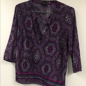 The Limited purple sheer shirt, size Large