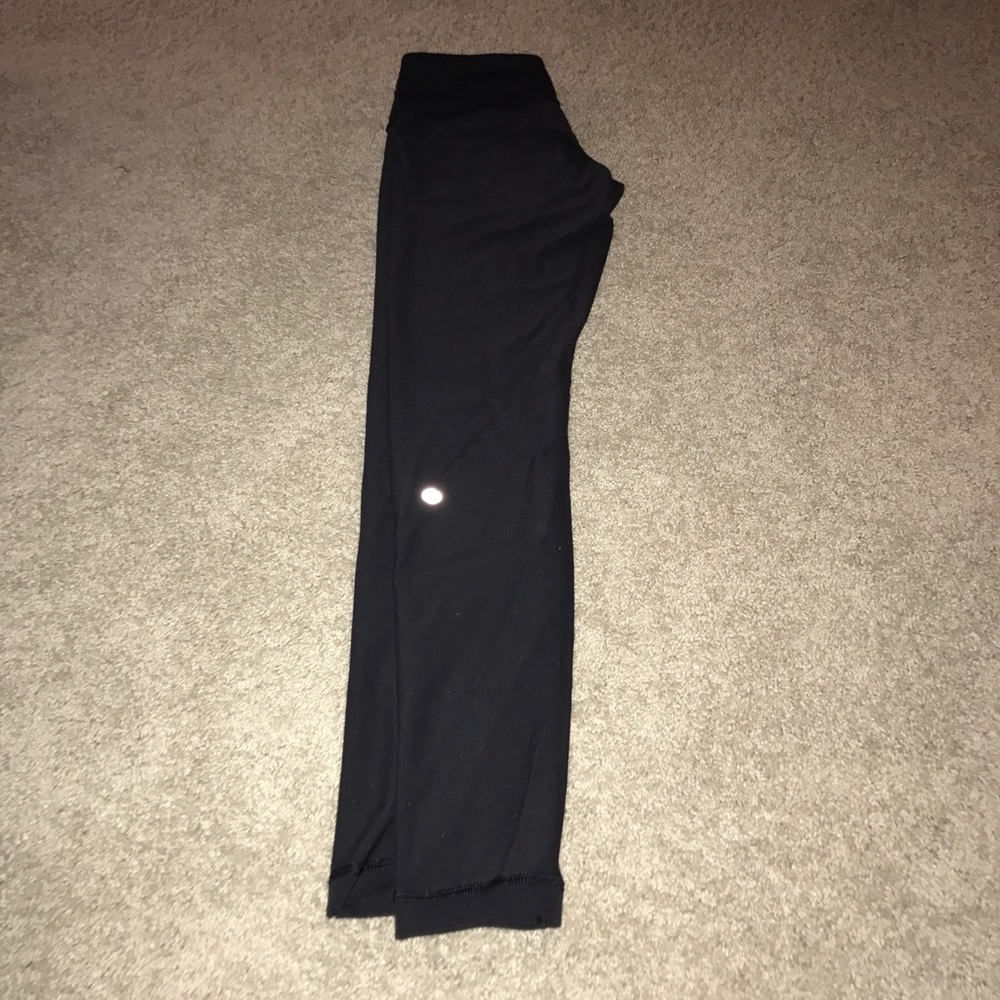 Lulu Lemon full length plain black tight/legging