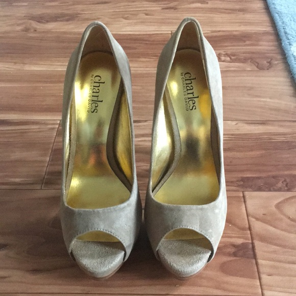Heiress Taupe Suede Charles by Charles David - Picture 1 of 6