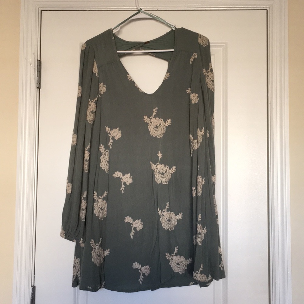 Blue free people dress