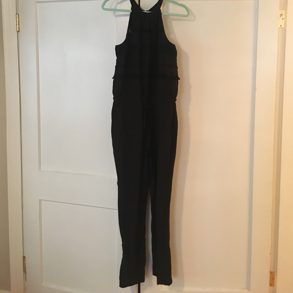 Pantsuit, jumpsuit, one piece.