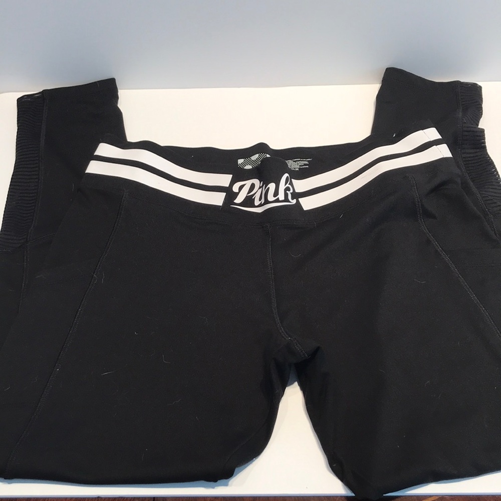 PINK....WOW BLING! White/Black Leggings/Top