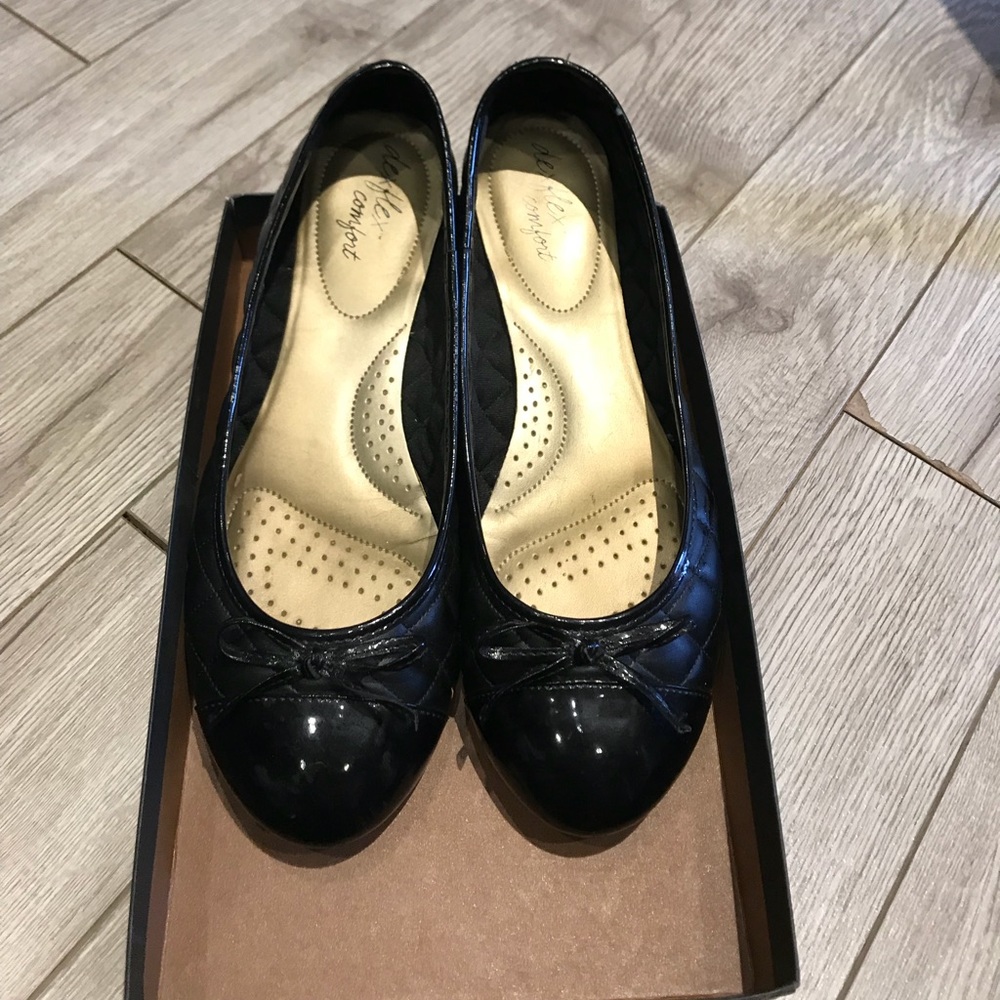 🔥SALE🔥Deflex Comfort Women Black Flat Shoes Sz 9