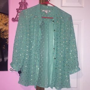 Forever21 button down sheer